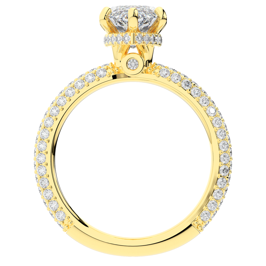 2.60CT.TW MARQUISE LAB DIAMOND ENGAGEMENT RING - Nazarelle