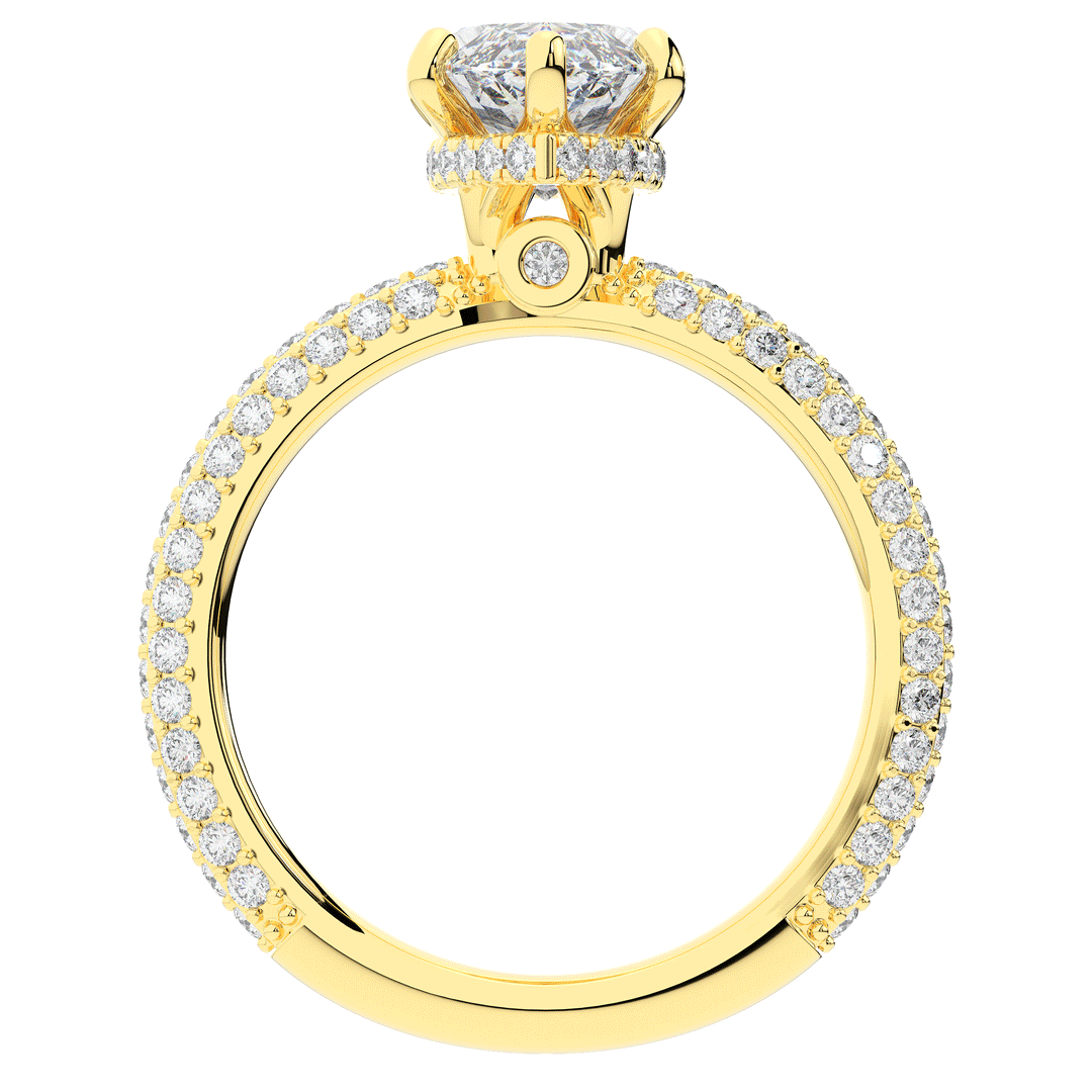 2.60CT.TW MARQUISE LAB DIAMOND ENGAGEMENT RING - Nazarelle