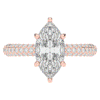 2.60CT.TW MARQUISE LAB DIAMOND ENGAGEMENT RING - Nazarelle