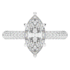 2.60CT.TW MARQUISE LAB DIAMOND ENGAGEMENT RING - Nazarelle