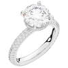 3.60CT.TW ROUND LAB DIAMOND SOLITAIRE ENGAGEMENT RING - Nazarelle