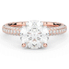 3.60CT.TW ROUND LAB DIAMOND SOLITAIRE ENGAGEMENT RING - Nazarelle