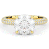 3.60CT.TW ROUND LAB DIAMOND SOLITAIRE ENGAGEMENT RING - Nazarelle
