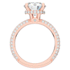 3.60CT.TW ROUND LAB DIAMOND SOLITAIRE ENGAGEMENT RING - Nazarelle