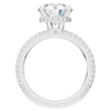 3.60CT.TW ROUND LAB DIAMOND SOLITAIRE ENGAGEMENT RING - Nazarelle