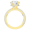 3.60CT.TW ROUND LAB DIAMOND SOLITAIRE ENGAGEMENT RING - Nazarelle
