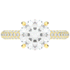 3.60CT.TW ROUND LAB DIAMOND SOLITAIRE ENGAGEMENT RING - Nazarelle