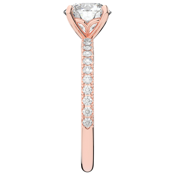 1.75CT.TW ROUND LAB DIAMOND SOLITAIRE ENGAGEMENT RING - Nazarelle
