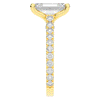 4.25CT.TW EMERALD CUT LAB DIAMOND SOLITAIRE ENGAGEMENT RING - Nazarelle