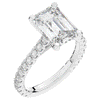4.25CT.TW EMERALD CUT LAB DIAMOND SOLITAIRE ENGAGEMENT RING - Nazarelle