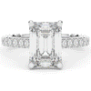 4.25CT.TW EMERALD CUT LAB DIAMOND SOLITAIRE ENGAGEMENT RING - Nazarelle