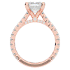 4.25CT.TW EMERALD CUT LAB DIAMOND SOLITAIRE ENGAGEMENT RING - Nazarelle