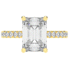 4.25CT.TW EMERALD CUT LAB DIAMOND SOLITAIRE ENGAGEMENT RING - Nazarelle
