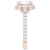 3.20CT.TW EMERALD CUT LAB DIAMOND 3 STONE ENGAGEMENT RING - Nazarelle