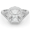 2.50CT.TW CUSHION LAB DIAMOND HALO ENGAGEMENT RING - Nazarelle