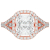 2.50CT.TW CUSHION LAB DIAMOND HALO ENGAGEMENT RING - Nazarelle