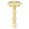 2.70CT.TW OVAL LAB DIAMOND HALO ENGAGEMENT RING - Nazarelle