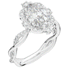 2.70CT.TW OVAL LAB DIAMOND HALO ENGAGEMENT RING - Nazarelle