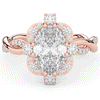 2.70CT.TW OVAL LAB DIAMOND HALO ENGAGEMENT RING - Nazarelle