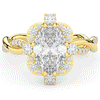 2.70CT.TW OVAL LAB DIAMOND HALO ENGAGEMENT RING - Nazarelle