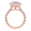 4.90CT.TW PEAR LAB DIAMOND HALO ENGAGEMENT RING - Nazarelle