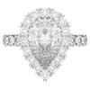 4.90CT.TW PEAR LAB DIAMOND HALO ENGAGEMENT RING - Nazarelle