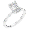 2.60CT.TW RADIANT LAB DIAMOND UNDERHALO SOLITAIRE ENGAGEMENT RING - Nazarelle