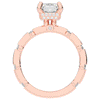 2.60CT.TW RADIANT LAB DIAMOND UNDERHALO SOLITAIRE ENGAGEMENT RING - Nazarelle