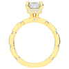 2.60CT.TW RADIANT LAB DIAMOND UNDERHALO SOLITAIRE ENGAGEMENT RING - Nazarelle