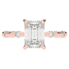 2.60CT.TW RADIANT LAB DIAMOND UNDERHALO SOLITAIRE ENGAGEMENT RING - Nazarelle