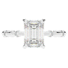 2.60CT.TW RADIANT LAB DIAMOND UNDERHALO SOLITAIRE ENGAGEMENT RING - Nazarelle