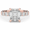 2.60CT.TW EMERALD CUT LAB DIAMOND SOLITAIRE ENGAGEMENT RING - Nazarelle