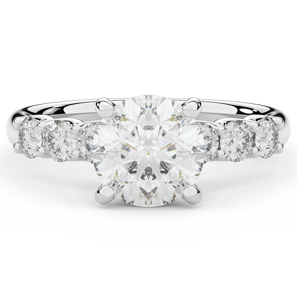2.60CT.TW ROUND LAB DIAMOND SOLITAIRE ENGAGEMENT RING - Nazarelle