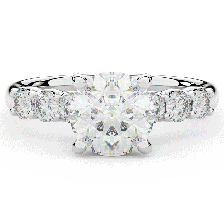 2.60CT.TW ROUND LAB DIAMOND SOLITAIRE ENGAGEMENT RING - Nazarelle