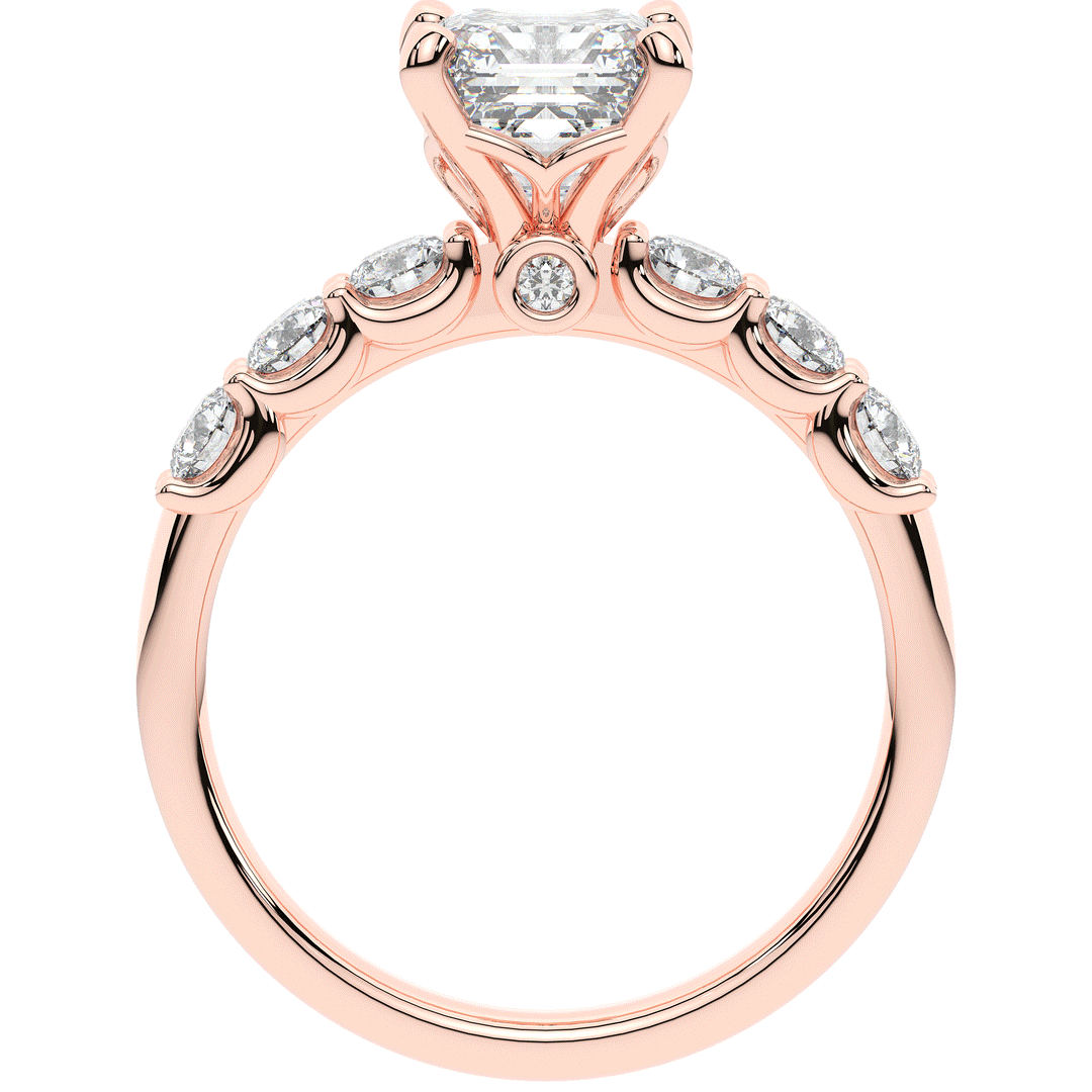 2.60CT.TW ASSCHER LAB DIAMOND SOLITAIRE ENGAGEMENT RING - Nazarelle