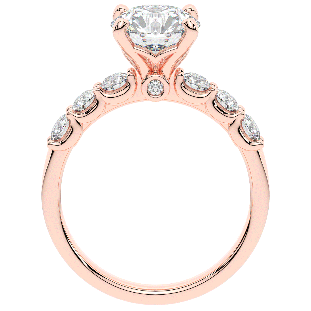 2.60CT.TW ROUND LAB DIAMOND SOLITAIRE ENGAGEMENT RING - Nazarelle