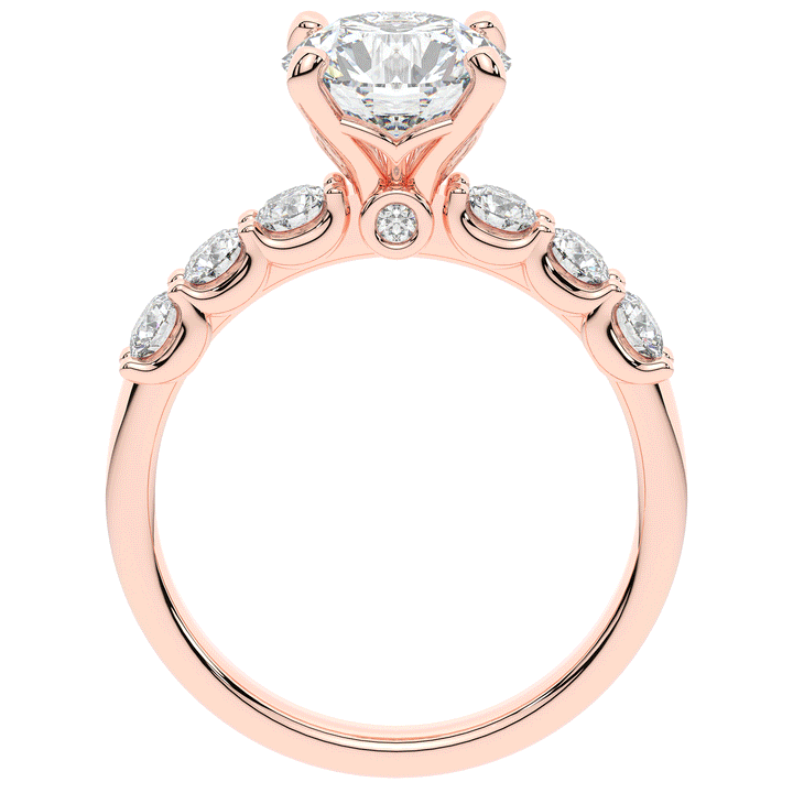 2.60CT.TW ROUND LAB DIAMOND SOLITAIRE ENGAGEMENT RING - Nazarelle