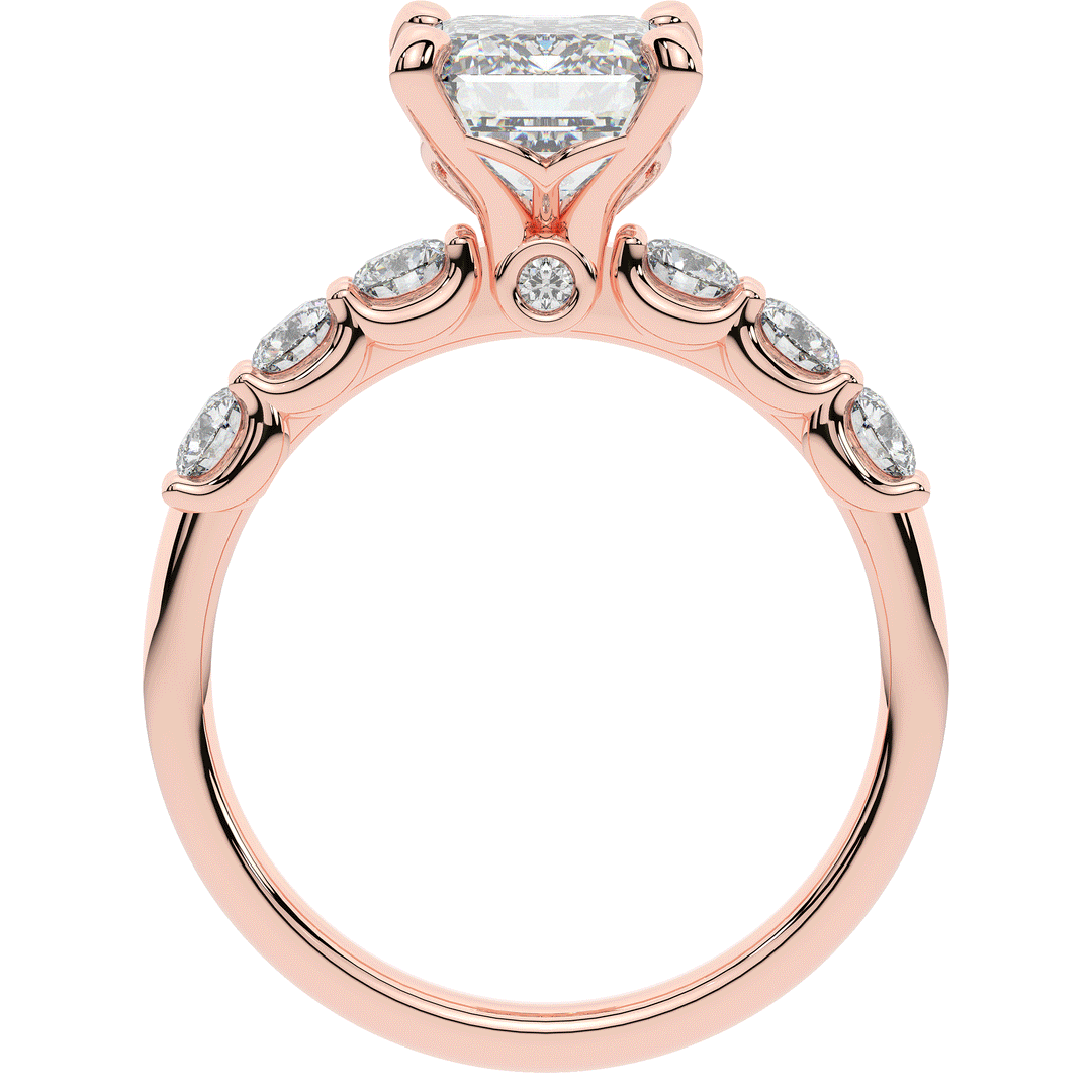 2.60CT.TW EMERALD CUT LAB DIAMOND SOLITAIRE ENGAGEMENT RING - Nazarelle