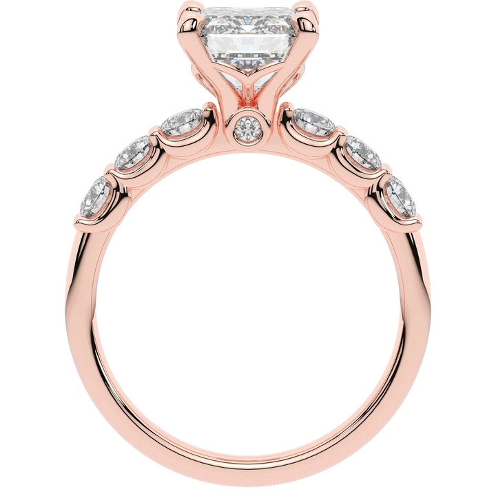 2.60CT.TW EMERALD CUT LAB DIAMOND SOLITAIRE ENGAGEMENT RING - Nazarelle