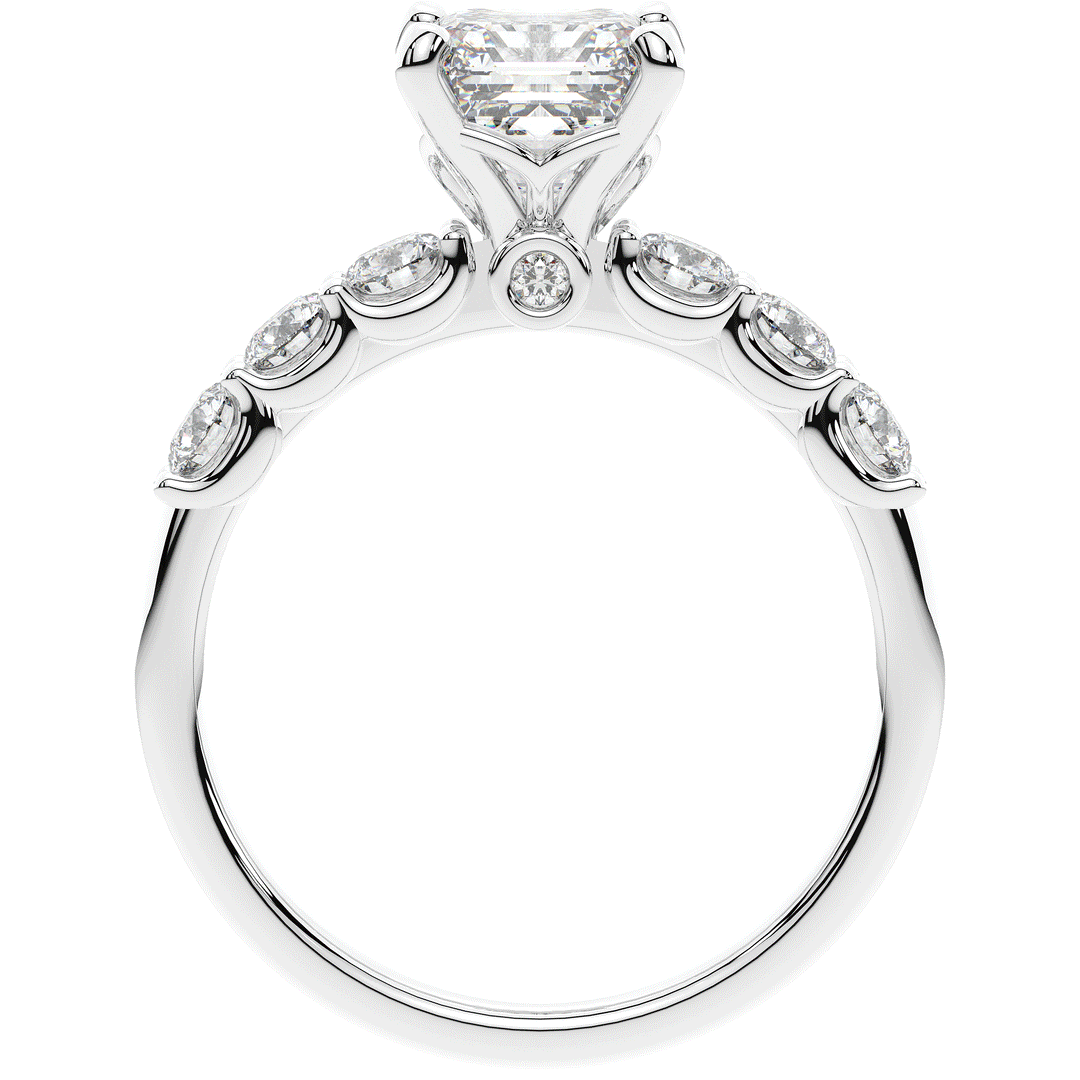 2.60CT.TW ASSCHER LAB DIAMOND SOLITAIRE ENGAGEMENT RING - Nazarelle