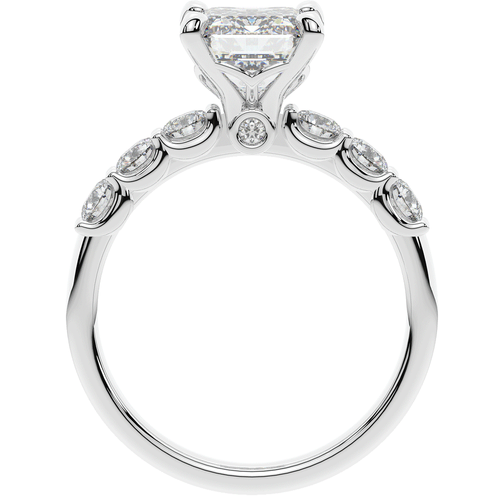 2.60CT.TW EMERALD CUT LAB DIAMOND SOLITAIRE ENGAGEMENT RING - Nazarelle