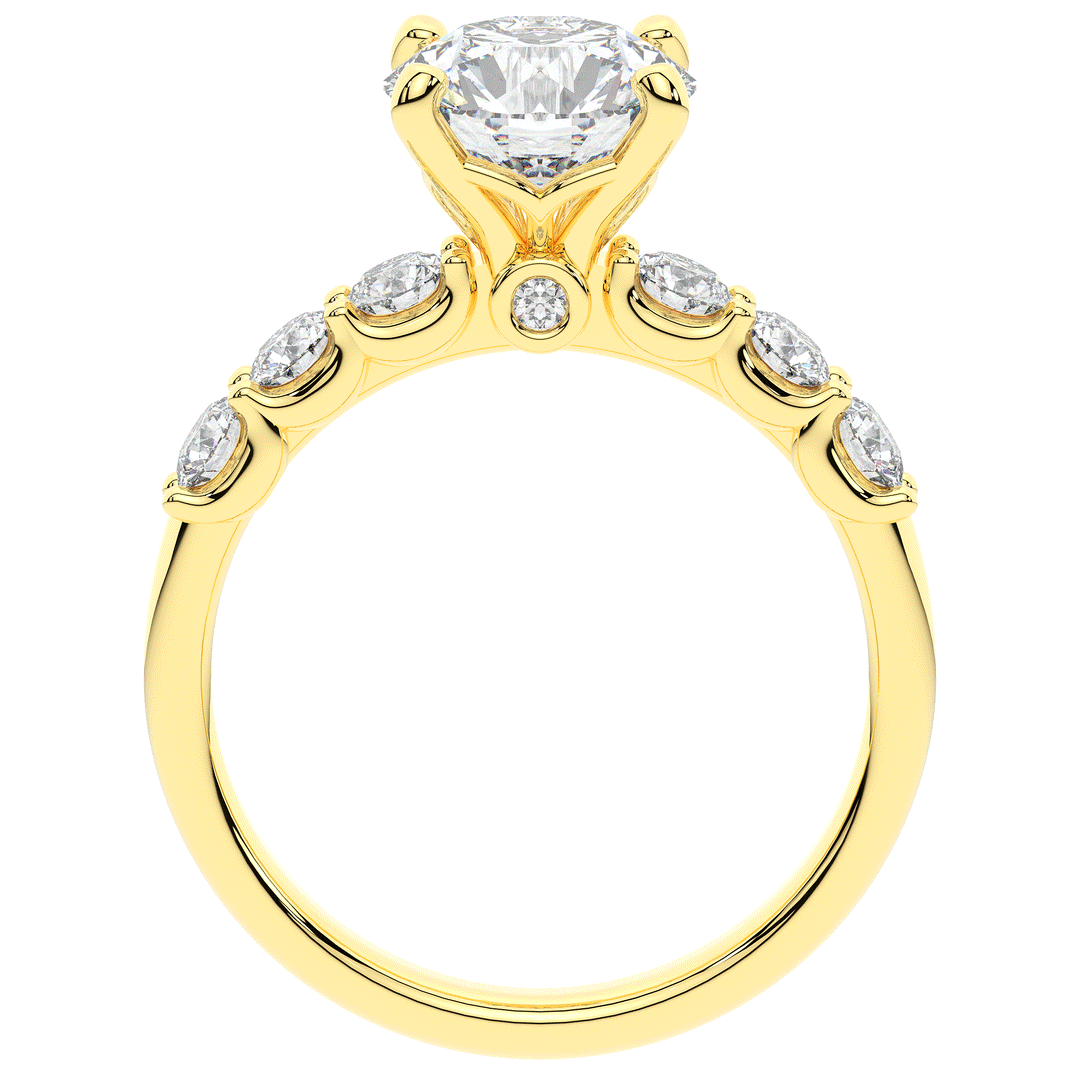2.60CT.TW ROUND LAB DIAMOND SOLITAIRE ENGAGEMENT RING - Nazarelle