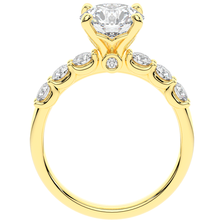 2.60CT.TW ROUND LAB DIAMOND SOLITAIRE ENGAGEMENT RING - Nazarelle