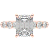 2.60CT.TW EMERALD CUT LAB DIAMOND SOLITAIRE ENGAGEMENT RING - Nazarelle