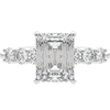 2.60CT.TW EMERALD CUT LAB DIAMOND SOLITAIRE ENGAGEMENT RING - Nazarelle