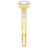 2.60CT.TW CUSHION LAB DIAMOND SOLITAIRE ENGAGEMENT RING - Nazarelle