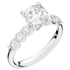 2.60CT.TW CUSHION LAB DIAMOND SOLITAIRE ENGAGEMENT RING - Nazarelle