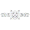 2.60CT.TW CUSHION LAB DIAMOND SOLITAIRE ENGAGEMENT RING - Nazarelle
