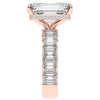 11.90CT.TW EMERALD CUT LAB DIAMOND SOLITAIRE ENGAGEMENT RING - Nazarelle