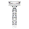 11.90CT.TW EMERALD CUT LAB DIAMOND SOLITAIRE ENGAGEMENT RING - Nazarelle